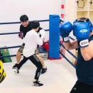 男子中学生のミット打ち＆スパーリング‼︎