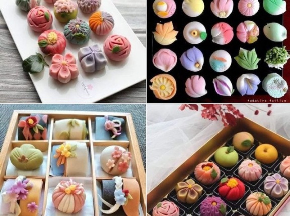 外国人「これが日本伝統の和菓子、カラフルで美しい花の形が多い」