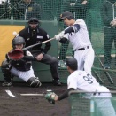 【阪神】ドラ３岡城快生が小・中の後輩スノボ木村葵来の金メダルに刺激　ライブBPで長打力披露