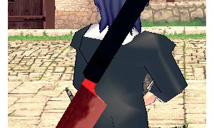 赤黒点滅巨大クッキングナイフ