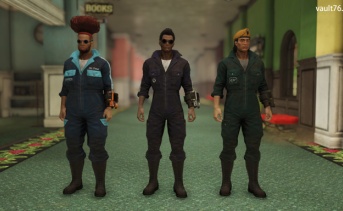 B.O.S.ジャンプスーツ / ホワイトスプリングのジャンプスーツ / ホワイトパウダーのジャンプスーツ