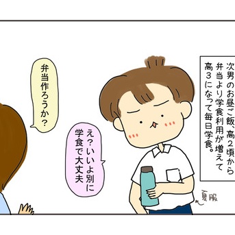 高校生男子のランチ事情。