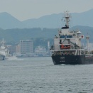 貨物船　CARINA　海峡航行姿