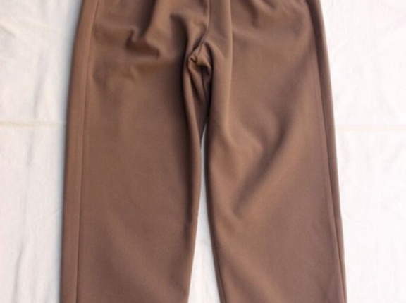 resoglia / Woolish Melton Wide Easy Pants (Mocha,Navy)