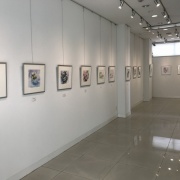鉛筆デッサン　加藤助八「散歩」日動画廊シール　1977年宇宙展出品作 スケッチでしか描けない瞬間を集めた、人気イラストレーター門野