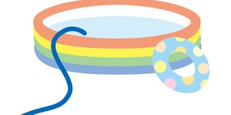 ビニールプールに空気を入れるだけの作業も満足にできないのだ