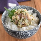 これからの季節にピッタリ！鯵のなめろう丼
