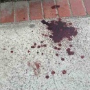 怖すぎるーー！ここで何があったーー、Crime Scene ですか⁉️