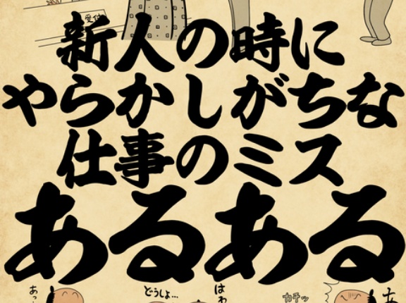 新人の時にやらかしがちな仕事のミスあるあるでござる