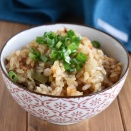 焦がしネギと油揚げの炊き込みご飯～おかわりが止まらない！