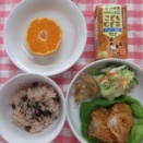 今日の給食（夏見台幼稚園・保育園）2025.11.14　チキンカツ