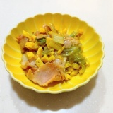 焼豚切り落としの甘酸っぱ白菜和え