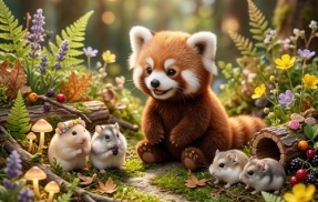 レッサーパンダさん　かわいい