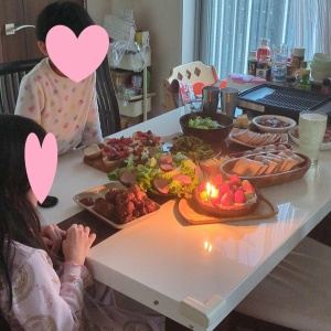 娘　10歳の誕生日パーティー