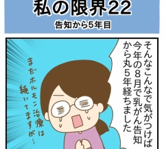 【仕事と育児と私の限界22(完)】乳がん告知から5年目