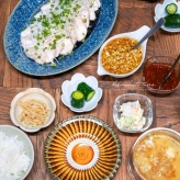 2種のタレで食べる サラダチキンの晩ごはんと、今日のおべんとう