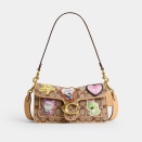 coach「ソフト タビー ショルダー バッグ 26・シグネチャー ジャカード・パッチ」