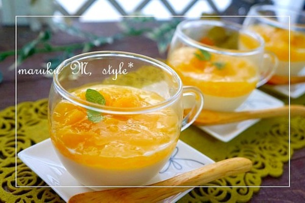 とろとろ豆乳プリン フレッシュオレンジジュレソース Caf E Fuu Manma かふぇ風まんま Powered By ライブドアブログ