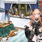 臼猫のお腹ねこパンチ