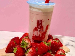 【ゴンチャ新作】「いちご杏仁ミルクティー」Lサイズ実飲！見た目が違った時の対処法と神対応