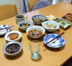 日曜日のランチと晩ご飯はこんなもんです