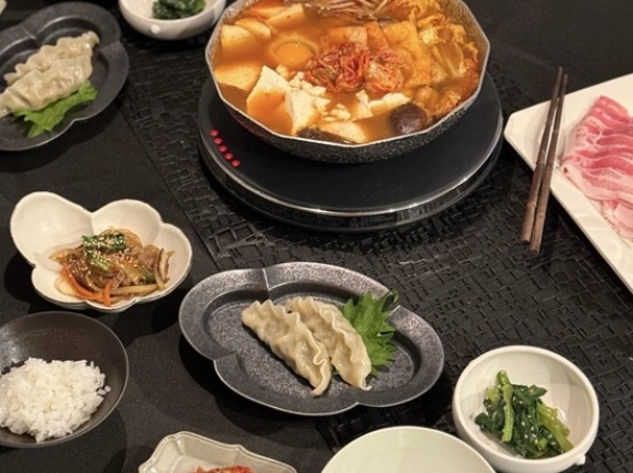 純豆腐鍋の夜ごはん