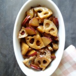 『レンジで★れんこんとさつまいもの甘醤油煮【レシピ2410】#お弁当 #お弁当おかず #簡単レシピ #時短料理 #レンチン #電子レンジ料理 #レシピ #おかず #節約レシピ #れんこん #さつまいも』の画像