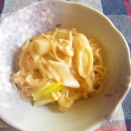 とろ旨！えのきと春雨のピリ辛豆乳煮込み