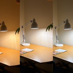 明るすぎない照明に。電球を調光タイプに替えてみました