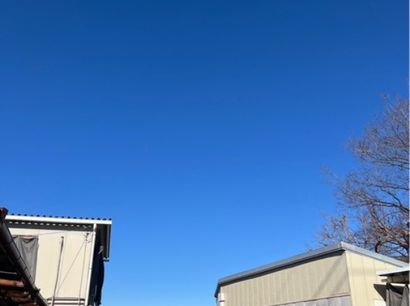 今日もシェルターの空はこんなに綺麗💙🩵💙