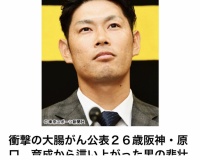 中田翔さん、原口のがん公表に対し感動のコメントを披露する