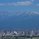 立山連峰と大韓航空KE2917便