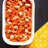 『スライサーをあわせて使えばレンチン調理で約５分で簡単にお手軽時短で完成☆にんじんのたらこ和え 【#お弁当 #おかず #お弁当おかず #作りおき #レンチン #簡単 #時短】【お弁当おかず5】』の画像