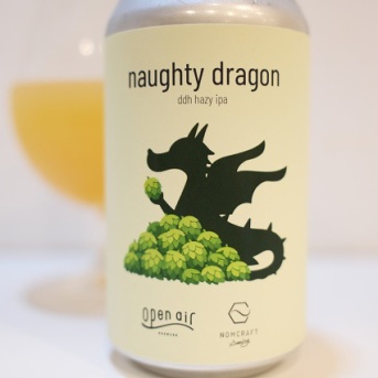 open air brewing × NOMCRAFT Brewing naughty dragon ddh hazy ipa