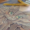 新作｜「猫がいます」ロゼット風カード作りました
