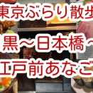 東京ぶらり散歩　中目黒～日本橋～江戸前あなご「玉ゐ」