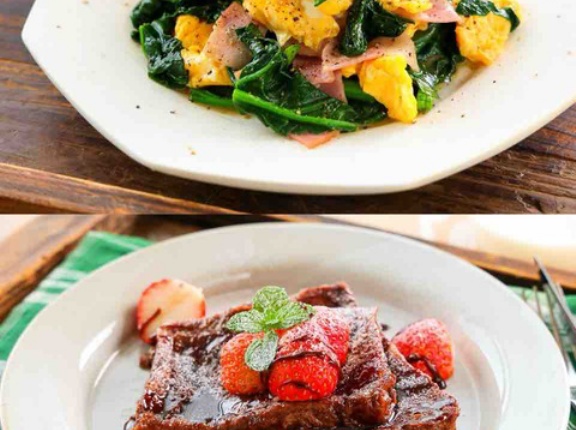 【サーモス連載】ほうれん草とベーコンの卵炒め＆チョコレートフレンチトースト