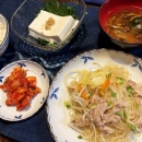 暑くても頑張ってます＆豚肉と春雨の炒め物