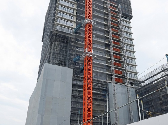 地上27階「アトラスタワー小平小川」の建設状況！小川駅直結の分譲タワマン（2024.7.5）