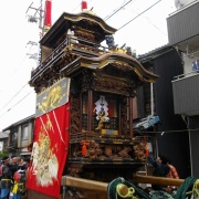 山車紹介【半田市 亀崎 中切組 力神車①】 : 神社前2F特設祭事場