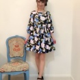 ☆Sale80％OFF★フェリエワンピ★プリンセスJAPONローズ柄ブルー、殘り38サイズがラスト1枚☆