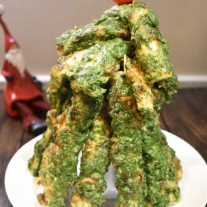 ちくわの磯辺揚げで作るクリスマスツリー