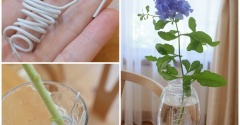 【100均材料で手作り】花瓶の中で花が倒れない！簡単「花掛け」の作り方✨ワイヤーでお花をしっかり固定♬（記事下にPR含）