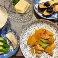 まさかの臨時休校鶏＆大根、ネギのピリ辛煮