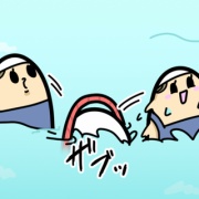 ボーヤ、スイミングの様子