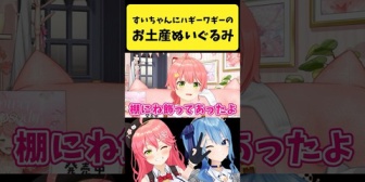 【ホロライブ】すいちゃんの家に『お土産のぬいぐるみ』が飾ってあった話をするみこちと一般みこめっとオタク白上フブキ