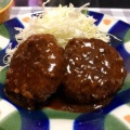 【貧乏飯】いつ振りのハンバーグだろうか...
