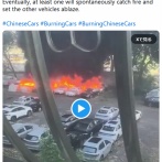 中国製EVが発火炎上。周りの車も巻き込む🔥🚗🚙🔥🔥