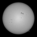 11月10日の太陽黒点 - 機材の点検整備が必要です