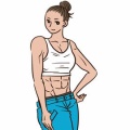 【画像】腹筋女子「ちょっとだけお腹触ってみる？」